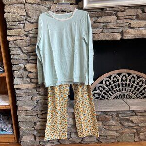 Lands' End Women's Knit 2 piece Pajama Set, NWT
